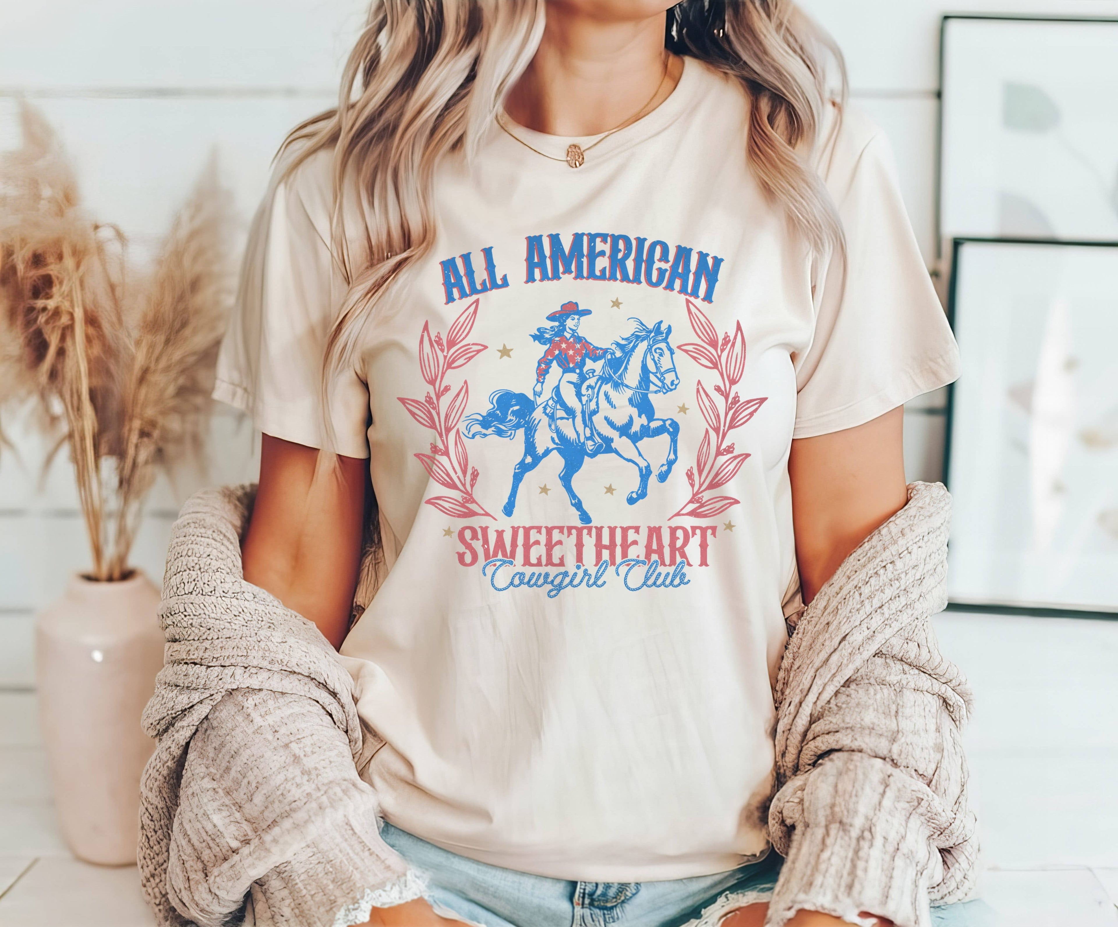 All American Sweetheart Tee | Patriotic T Shirt | Usa Tee