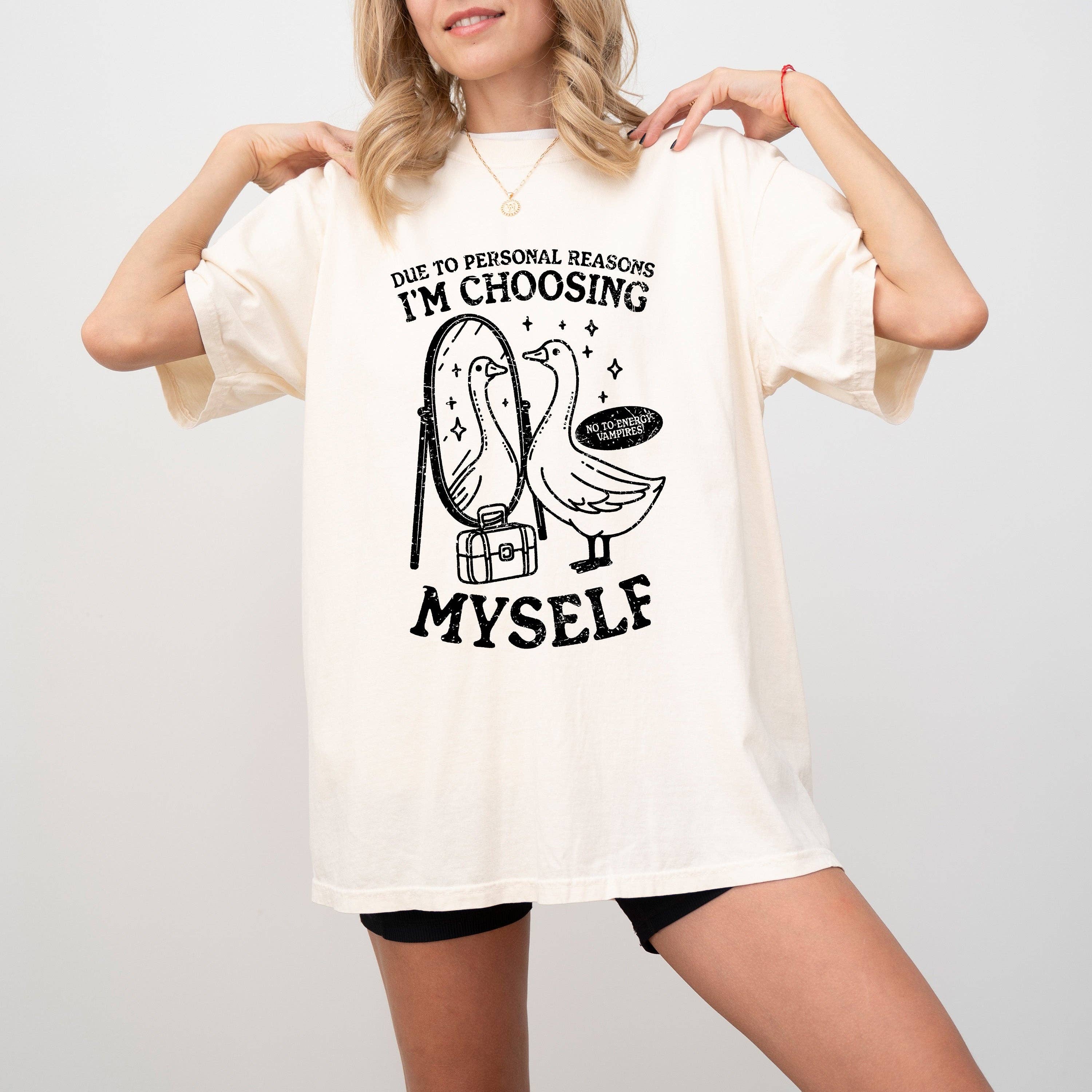 Mental Health Self Care Funny Meme T-Shirt