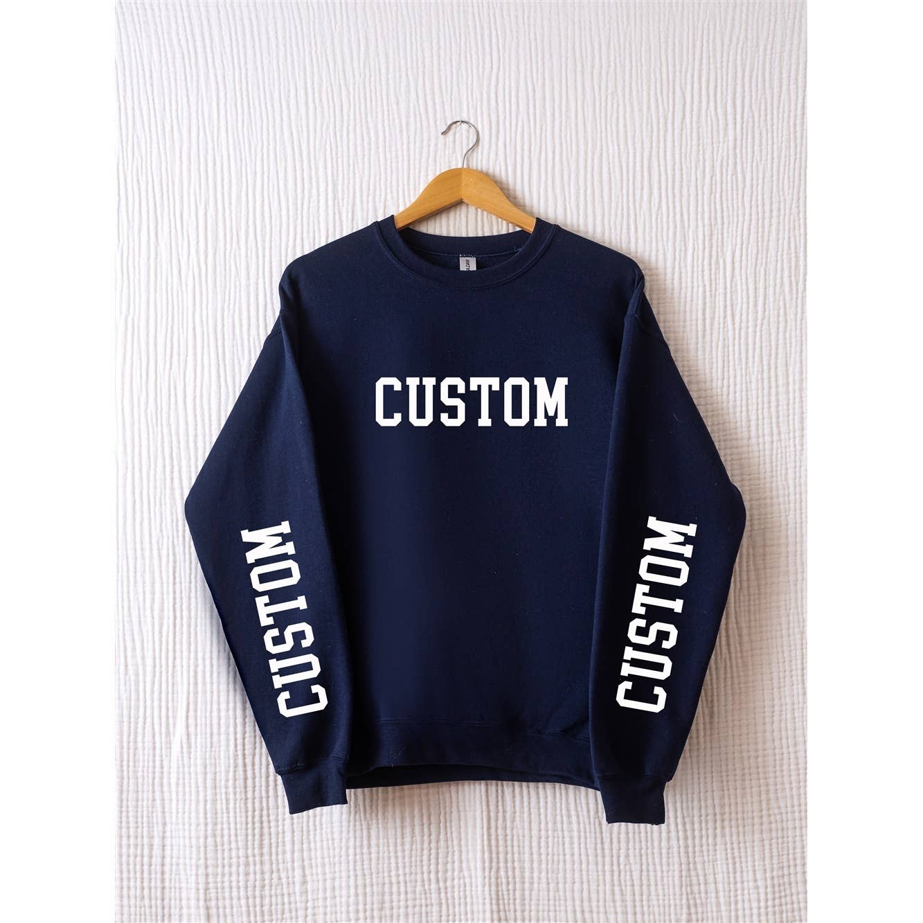 Custom Design Front Sleeve Print Graphic Sweatshirts