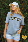 Game Day Foil Mineral Graphic Top