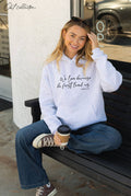 We Love Because  Hoodie Pullover Sweatshirt