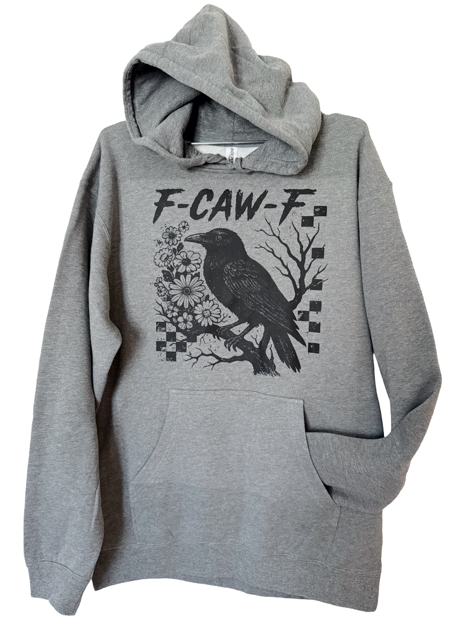 F-Caw-F Raven Checkered Hoodie