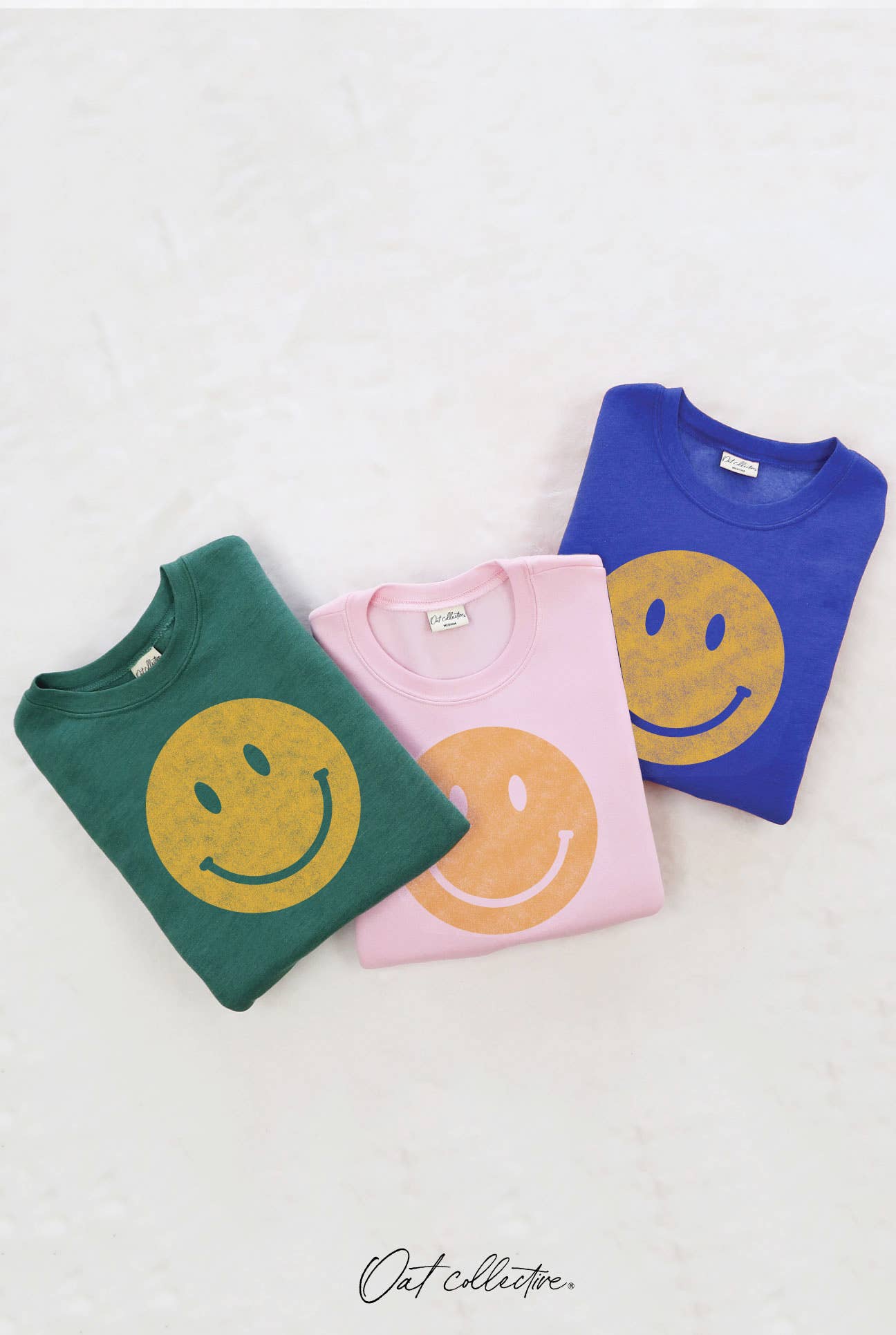 Smiley Face Graphic Sweatshirt