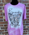 Beauty in the Struggle Butterfly Distressed Sublimation Tee