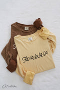 Falalala Mineral Washed Long Sleeve Graphic