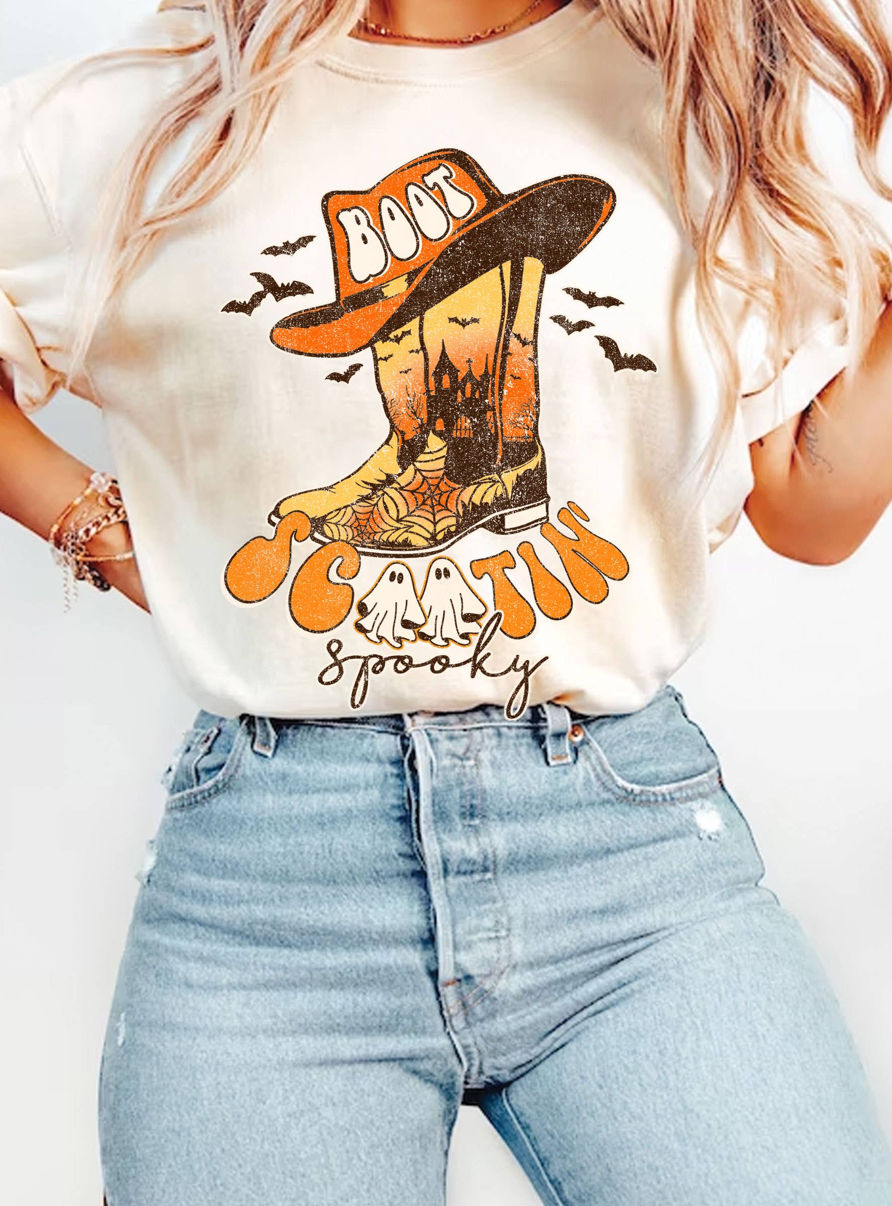 Boot Scootin' Spooky Graphic Tshirts