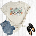 Mother's Day Checkered Floral Mama Graphic Tee