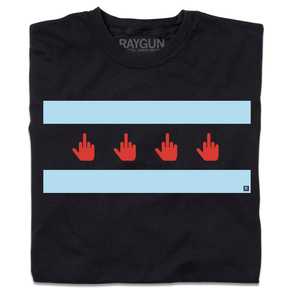 Middle Finger Chicago Flag