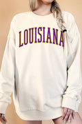 Louisiana Puff Oversize Graphic Terry Sweatshirt