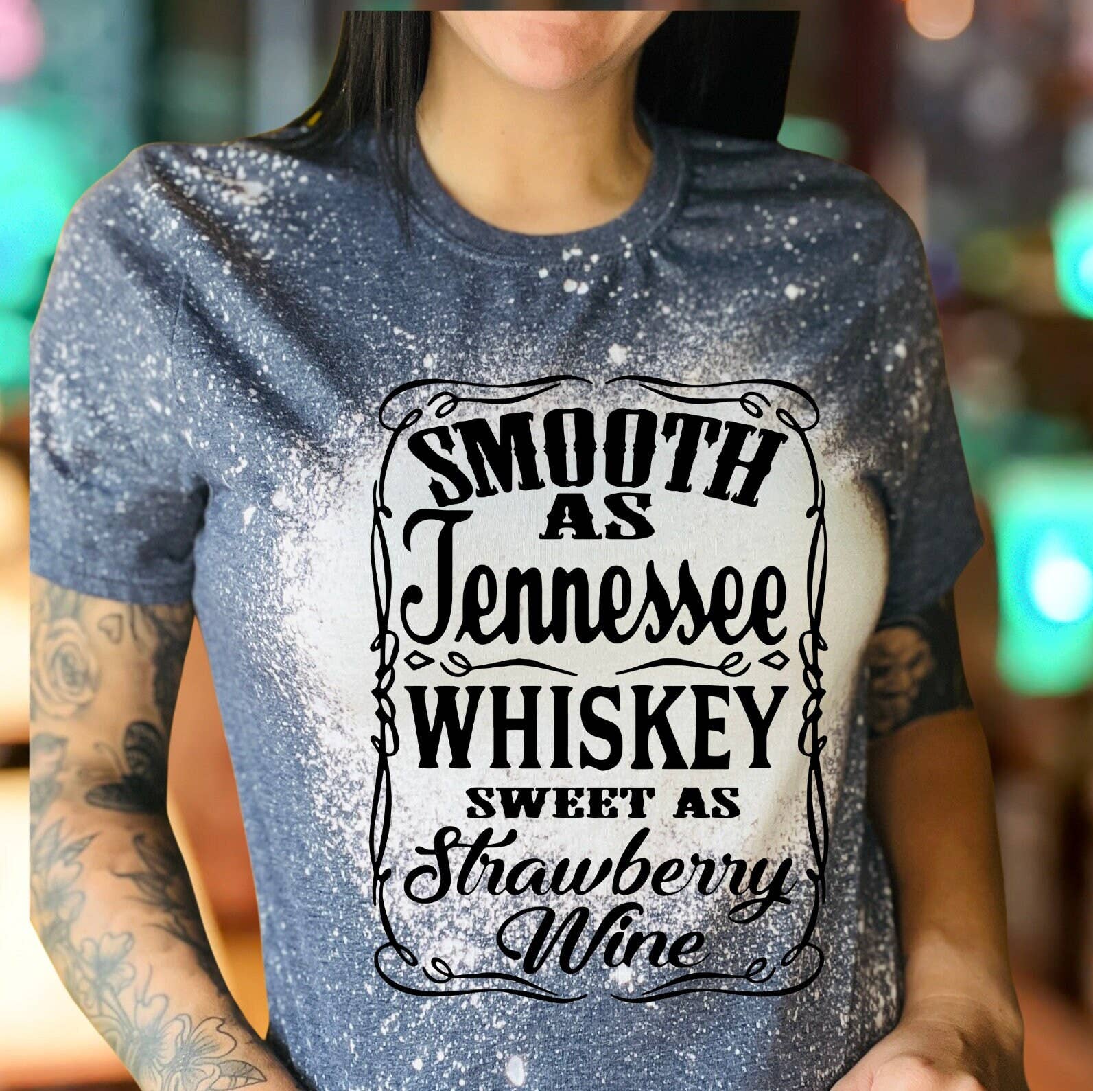 Smooth As Tennessee Whiskey Tee - Vintage Country Music