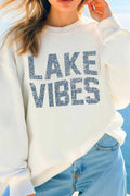 Lake Vibes Graphic Brushed Sweatshirts