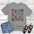 Christmas Season Sketch Collage Graphic Tee