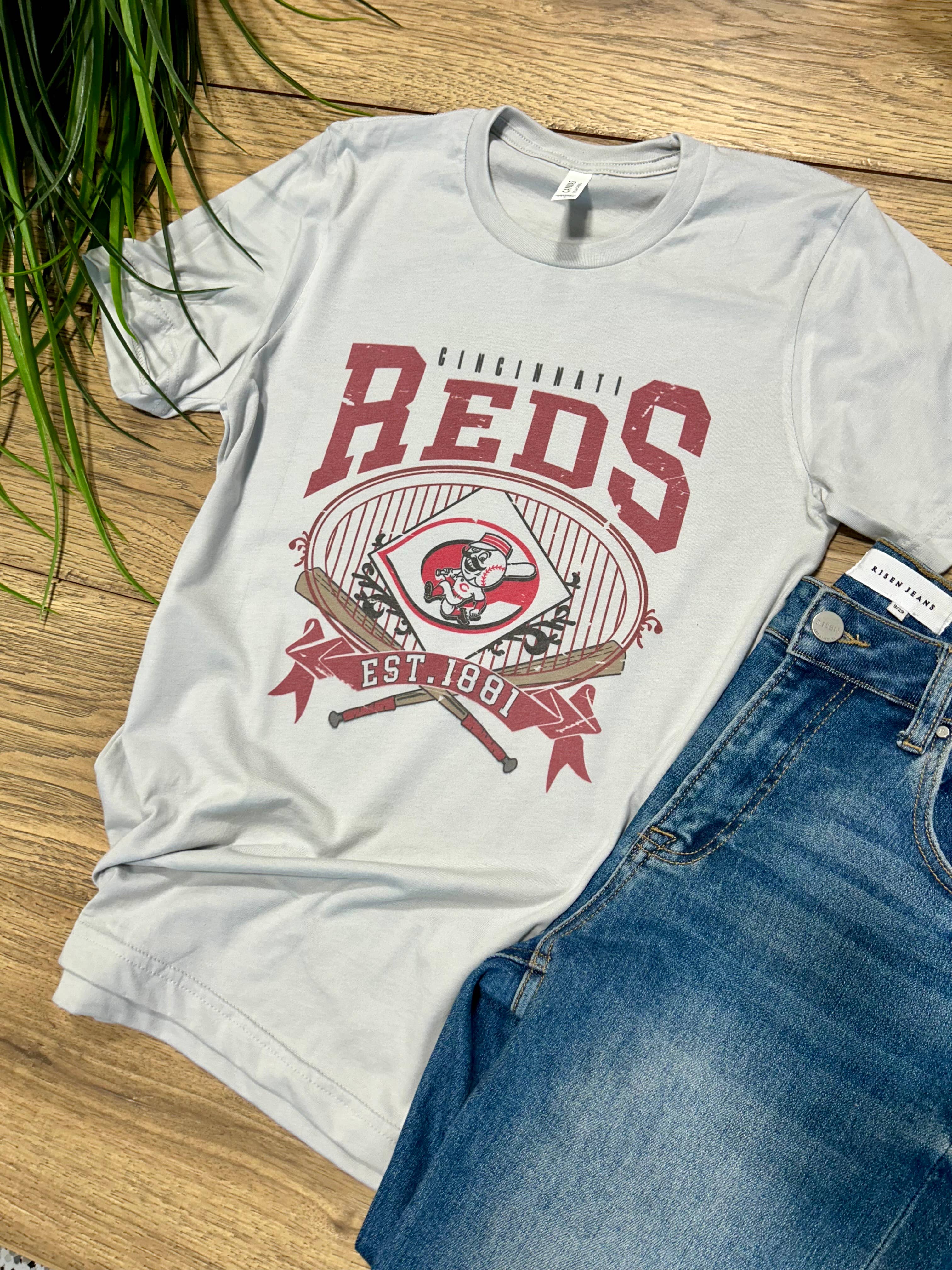 Cincinnati Red Baseball Graphic Tee