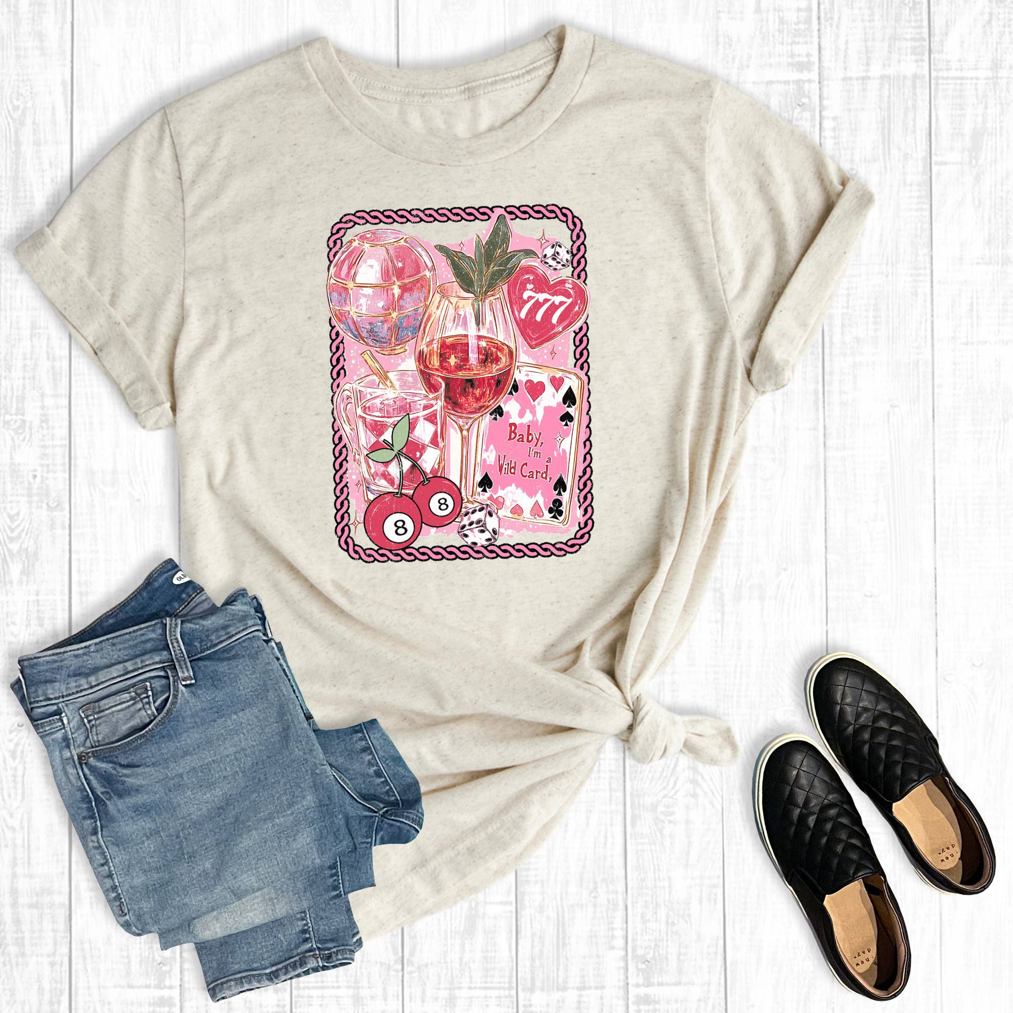 Western Cowgirl Wild Card Graphic Tee