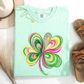 Colorful, Painted, St Patrick's Day, Shamrock, Clover Tshirt