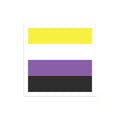 Non-Binary Pride Flag Mini Square Sticker