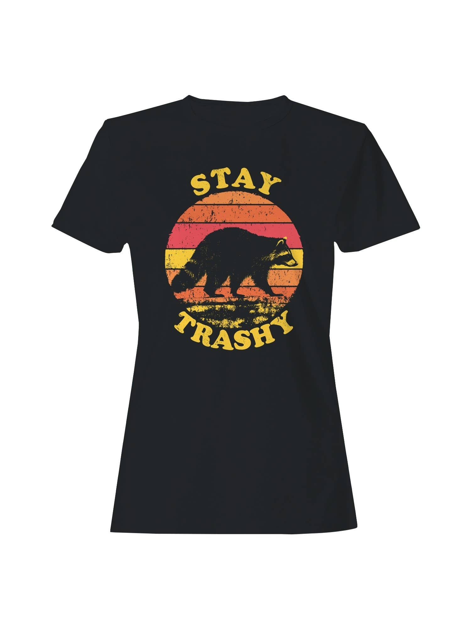 Stay Trashy Raccoon Vintage Design Women's T-Shirt