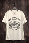 Rock and Roll World Tour Motorcycle Graphic Top