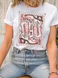Cowboy Take Me Away Boots Graphic Tshirts