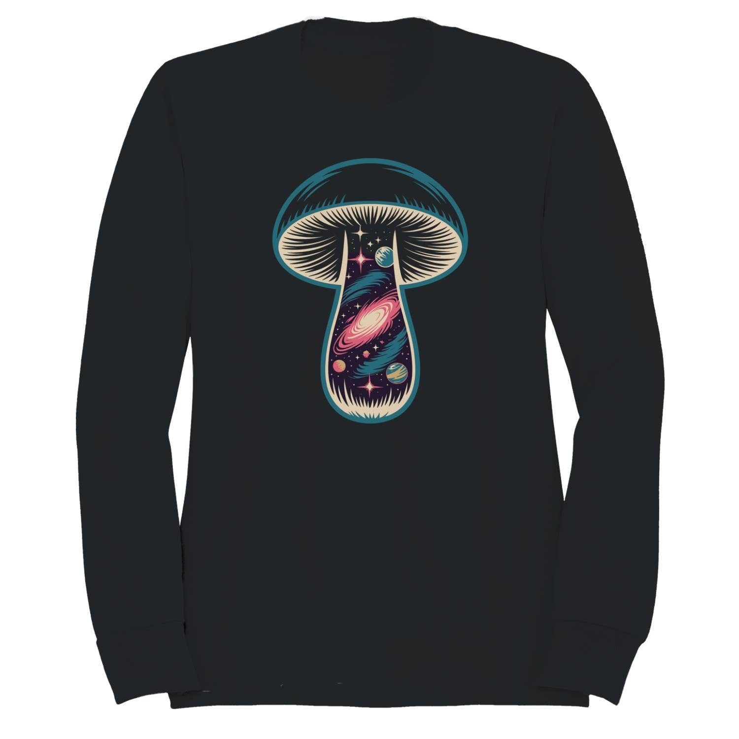Cosmic Mushroom Galaxy Art Women's Sweatshirt