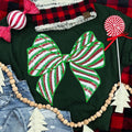 Red & Green Sequin Bow Tee