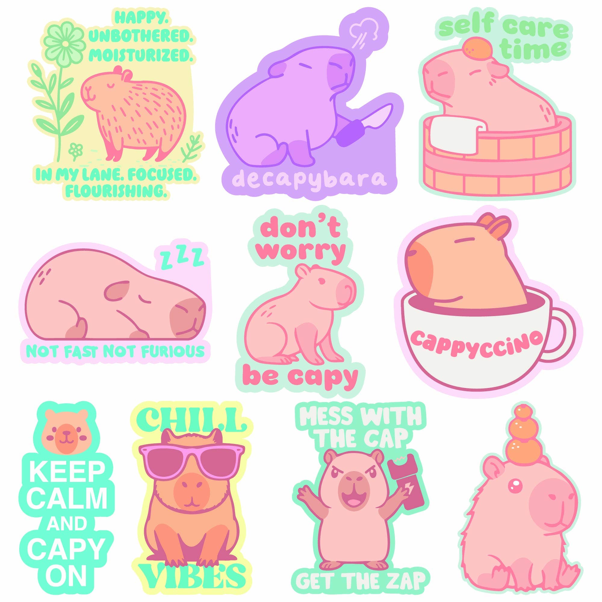 Capybara Stickers