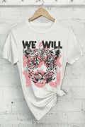 We Will Rock You Leopard Graphic Tshirts