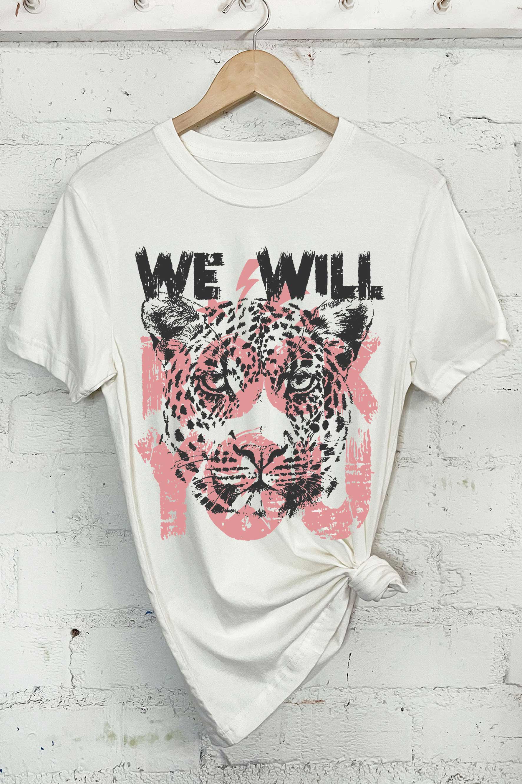 We Will Rock You Leopard Graphic Tshirts