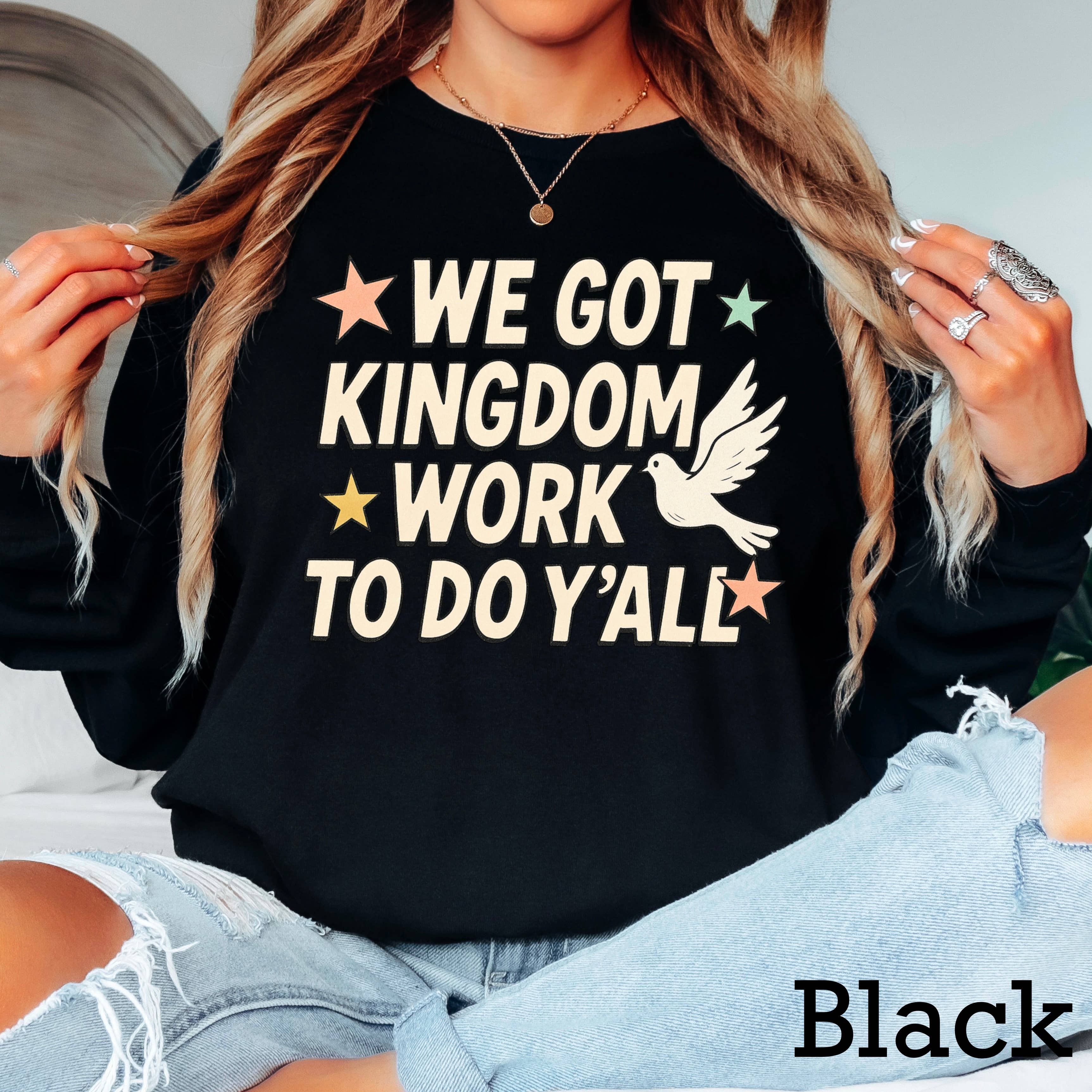 We Got Kingdom Work Christian Long Sleeve Shirt | Gildan