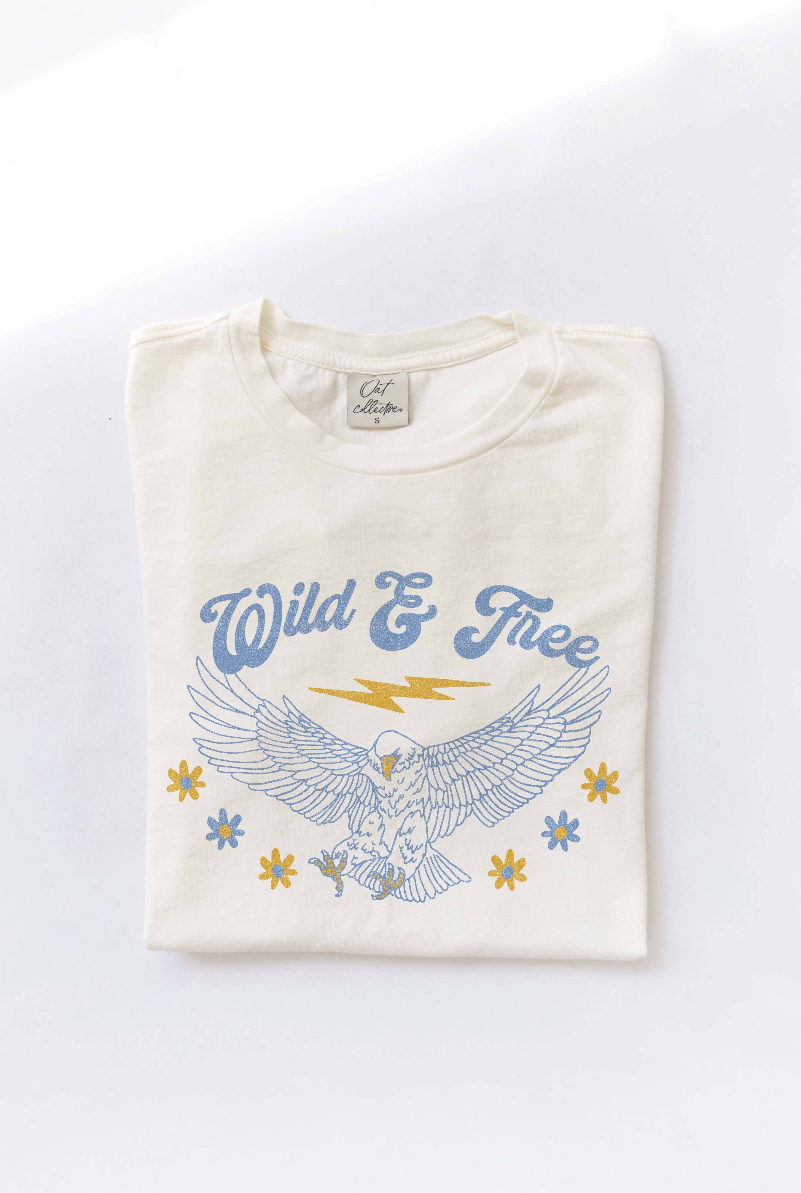Wild and Free Mineral Washed Graphic Top