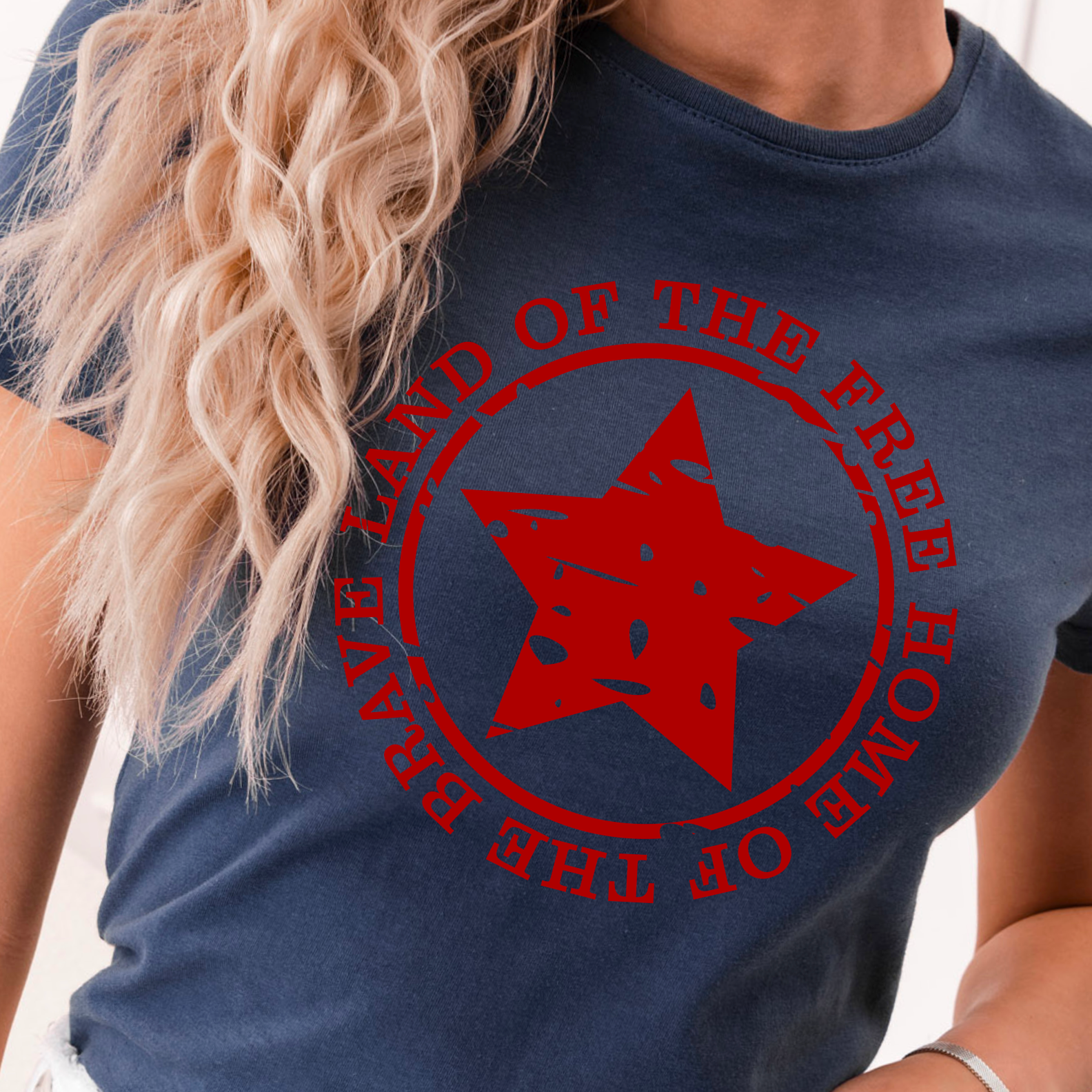 Land of the Free  4th of July Graphic Tee