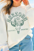 Arizona Cactus Country Graphic Brushed Sweatshirts