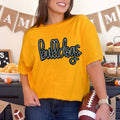 Bulldogs Sequin Patch Gold Everyday Tee