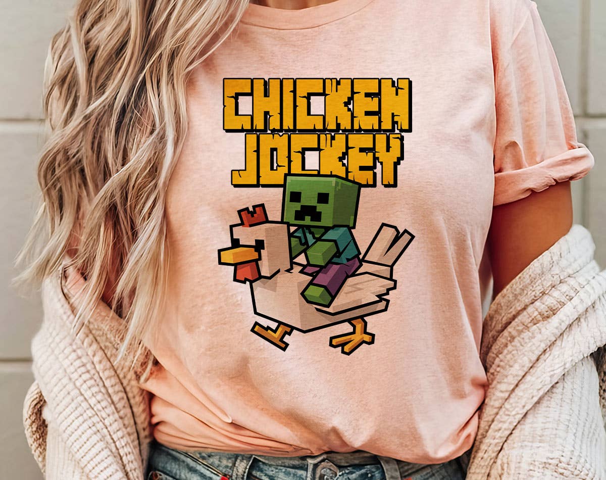 Chicken Jockey - Funny Gaming T-Shirt