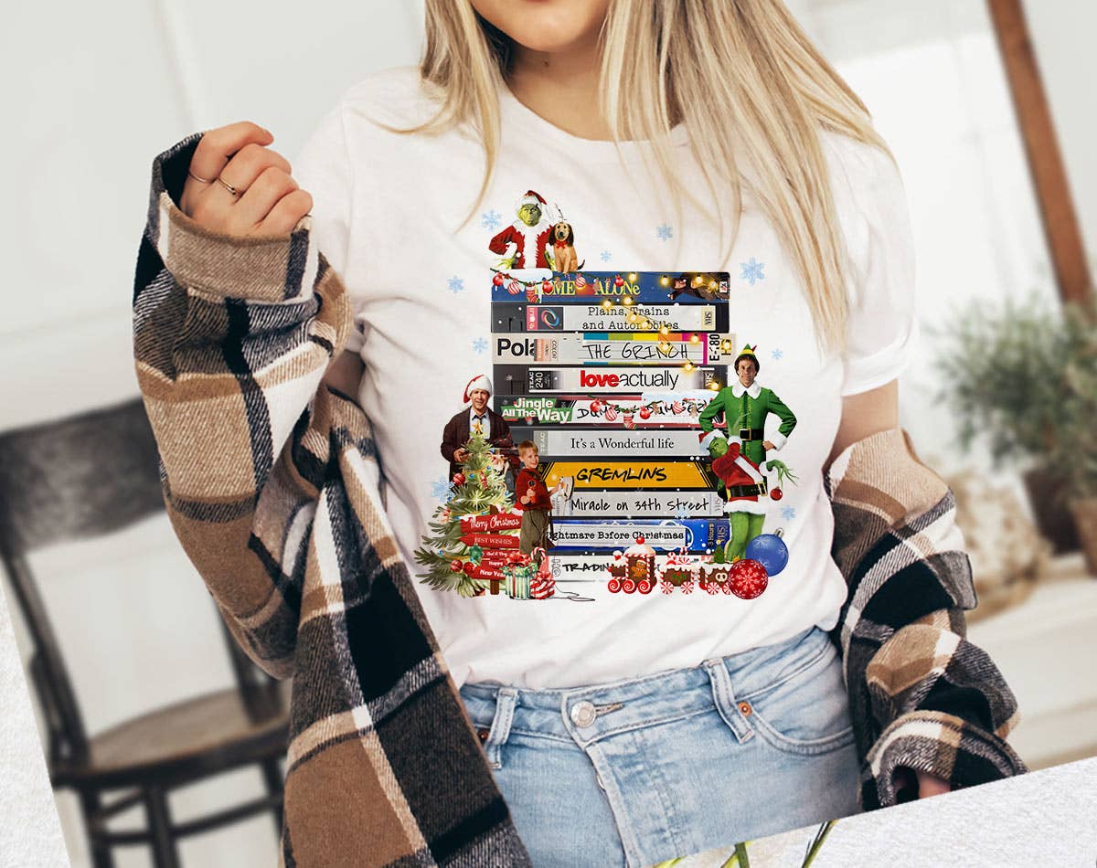 Christmas Movies Vhs Tapes - Elf Clark T-Shirt