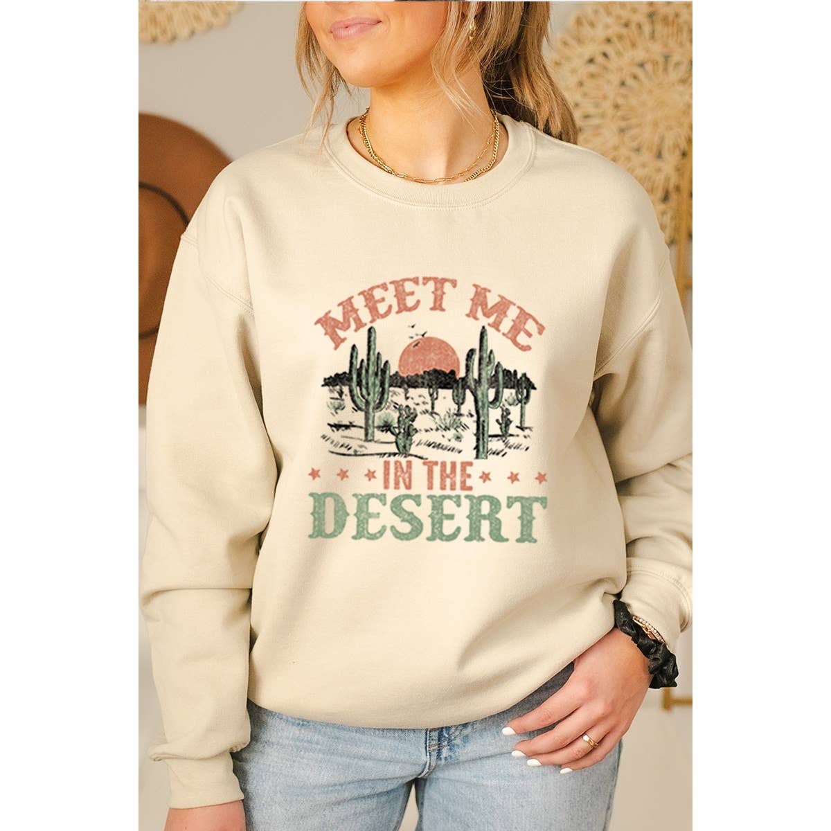 Meet Me in the Desert Vintage Graphic Sweatshirts