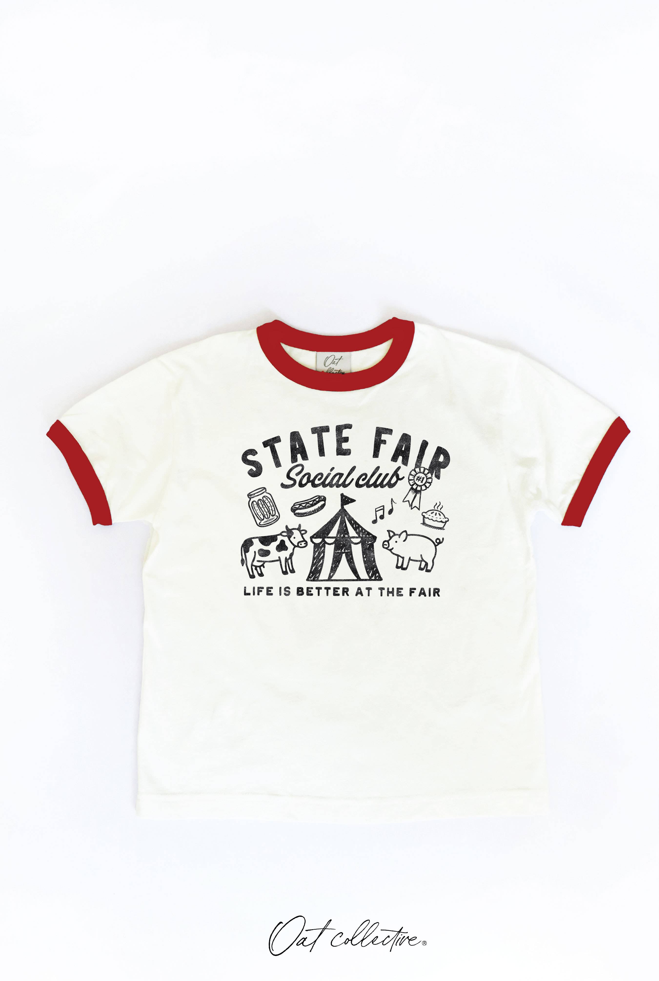 State Fair Social Club Toddler Unisex Ringer Top
