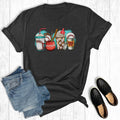 Baseball Game Day Coffee Cups Graphic Tee