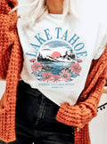 Lake Tahoe Flower Graphic Tshirts