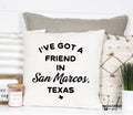 Personalized Friend in City / State Pillow, Custom Pillow