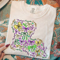 Louisiana Mardi Gras Bows Tee