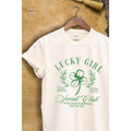 Lucky Girl St Patrics Day Vintage Graphic Plus Tee