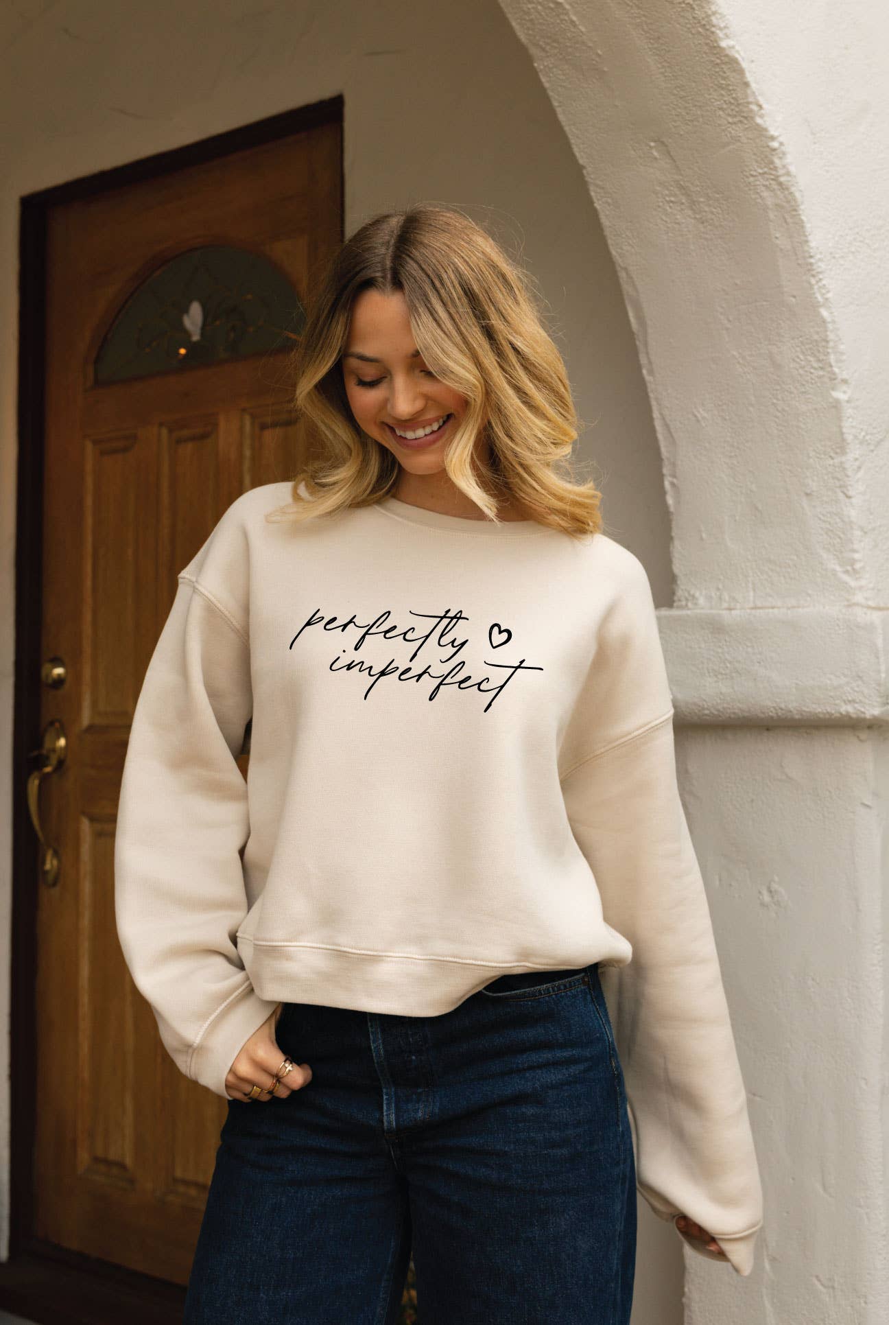 Perfectly Imperfect  Mid Graphic Sweatshirt
