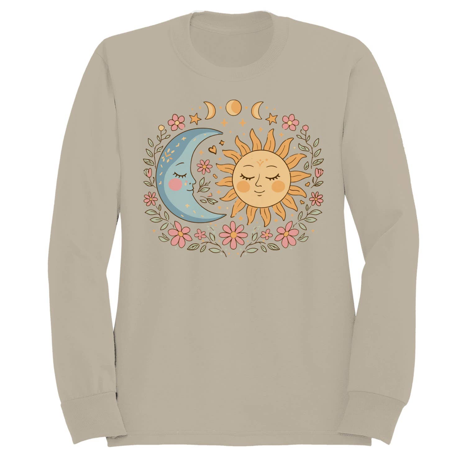 Whimsical Sun and Moon Women's Sweatshirt