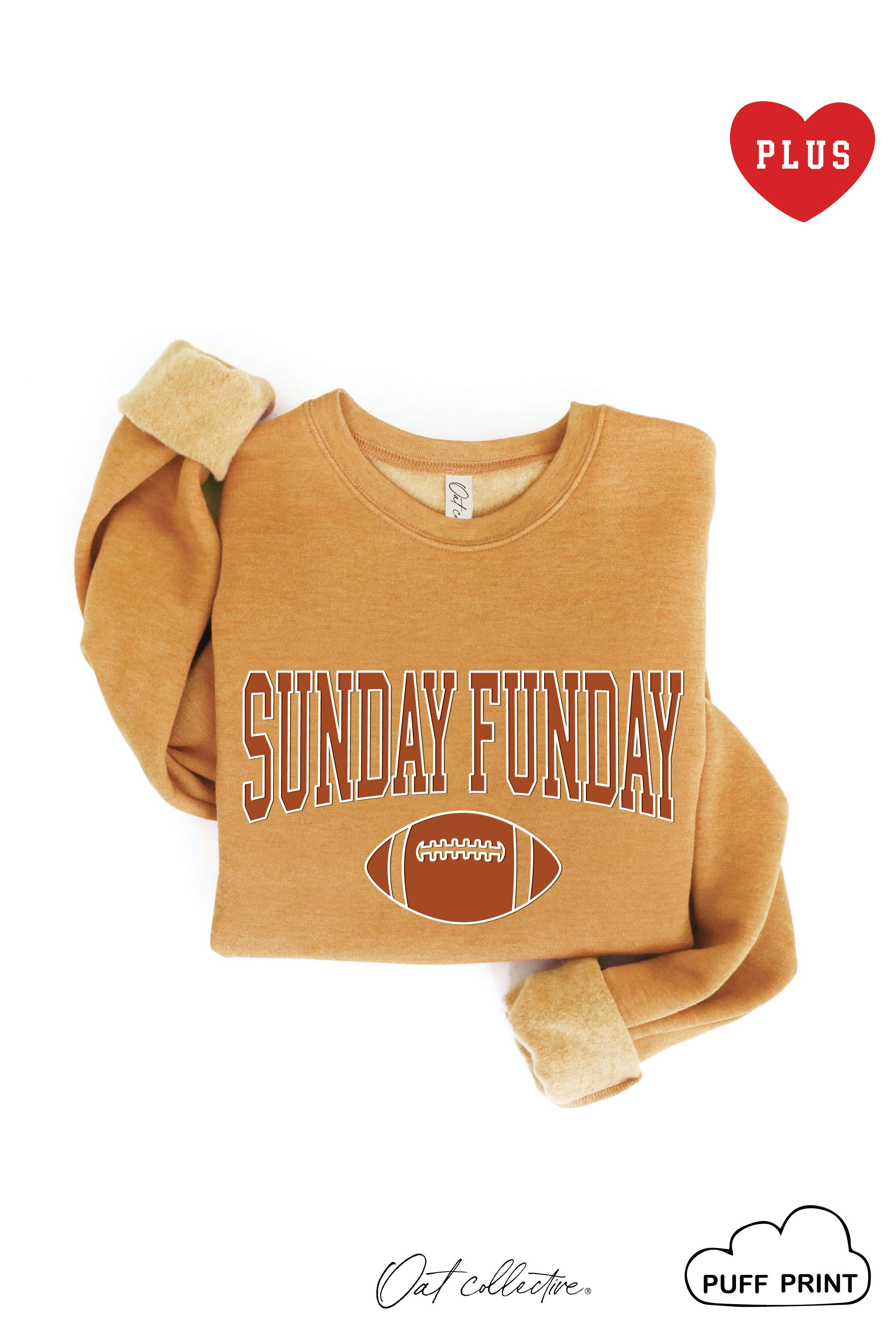 Sunday Funday Puff Plus Graphic Sweatshirt