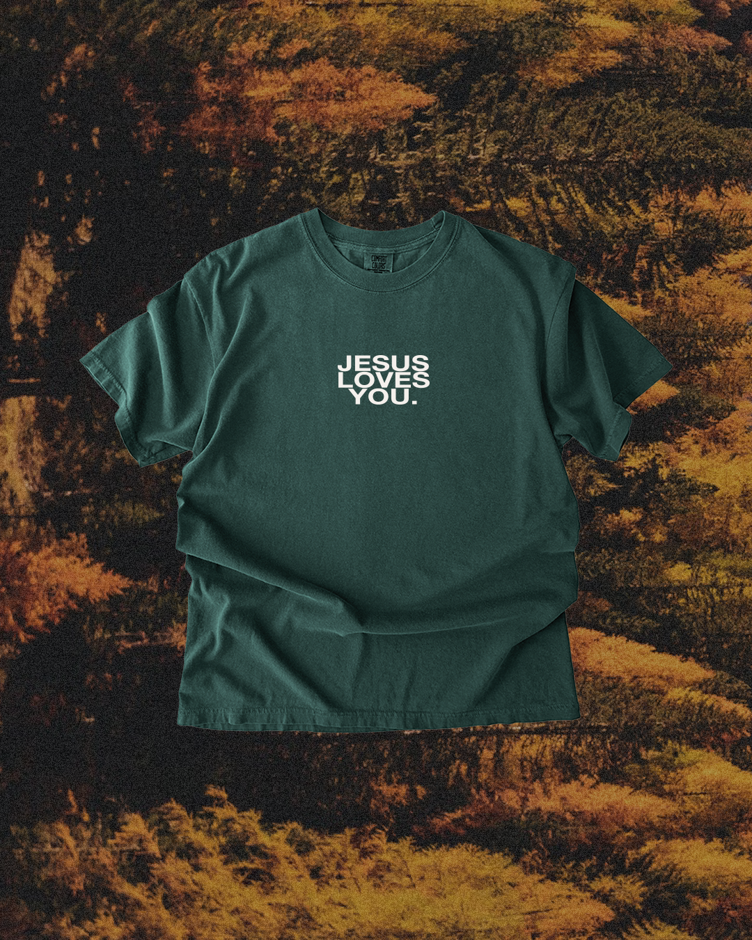 New || Comfort Colors Logo Tee || Blue Spruce