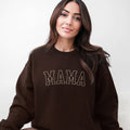 Mama Crewneck Two-Tone Sweatshirt