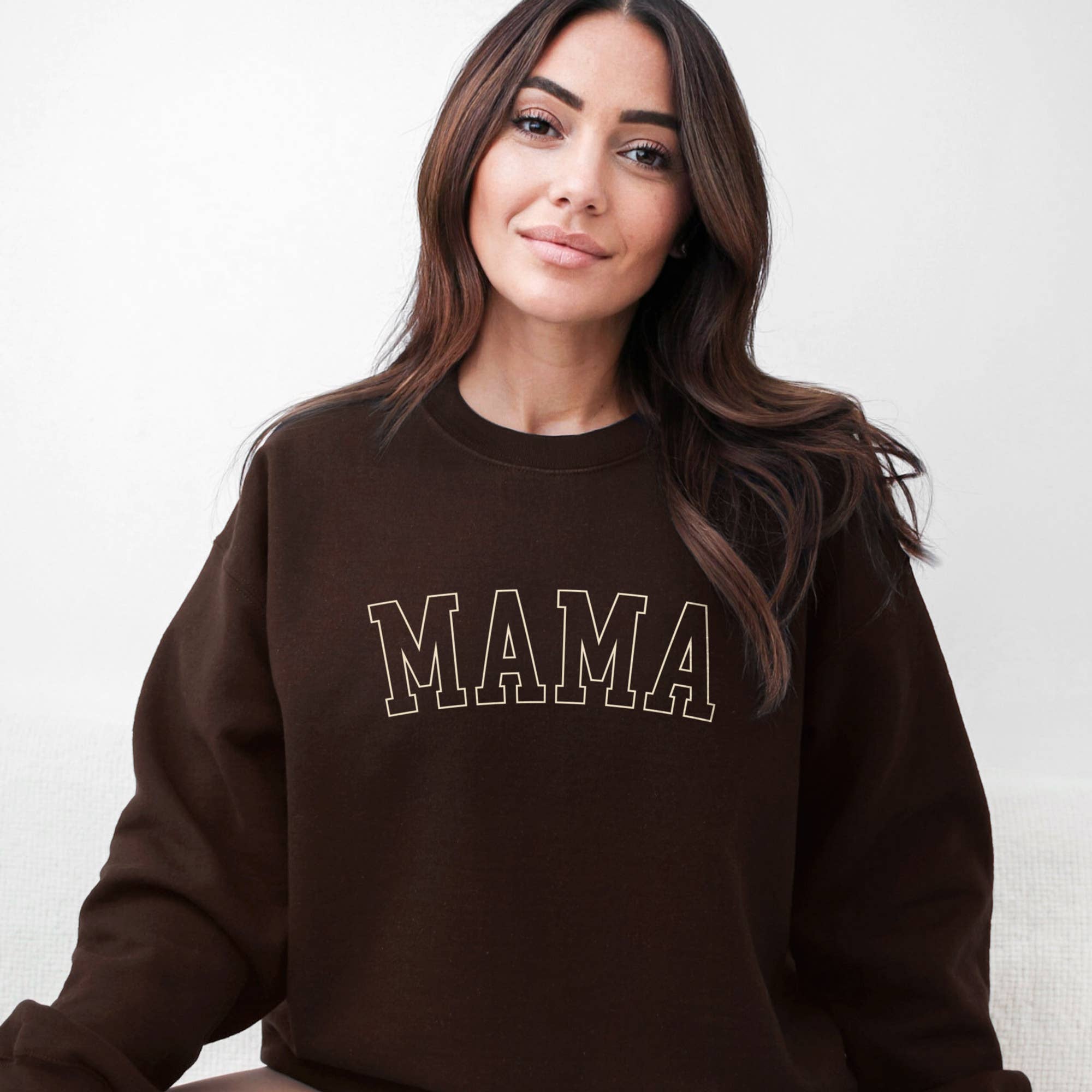 Mama Crewneck Two-Tone Sweatshirt