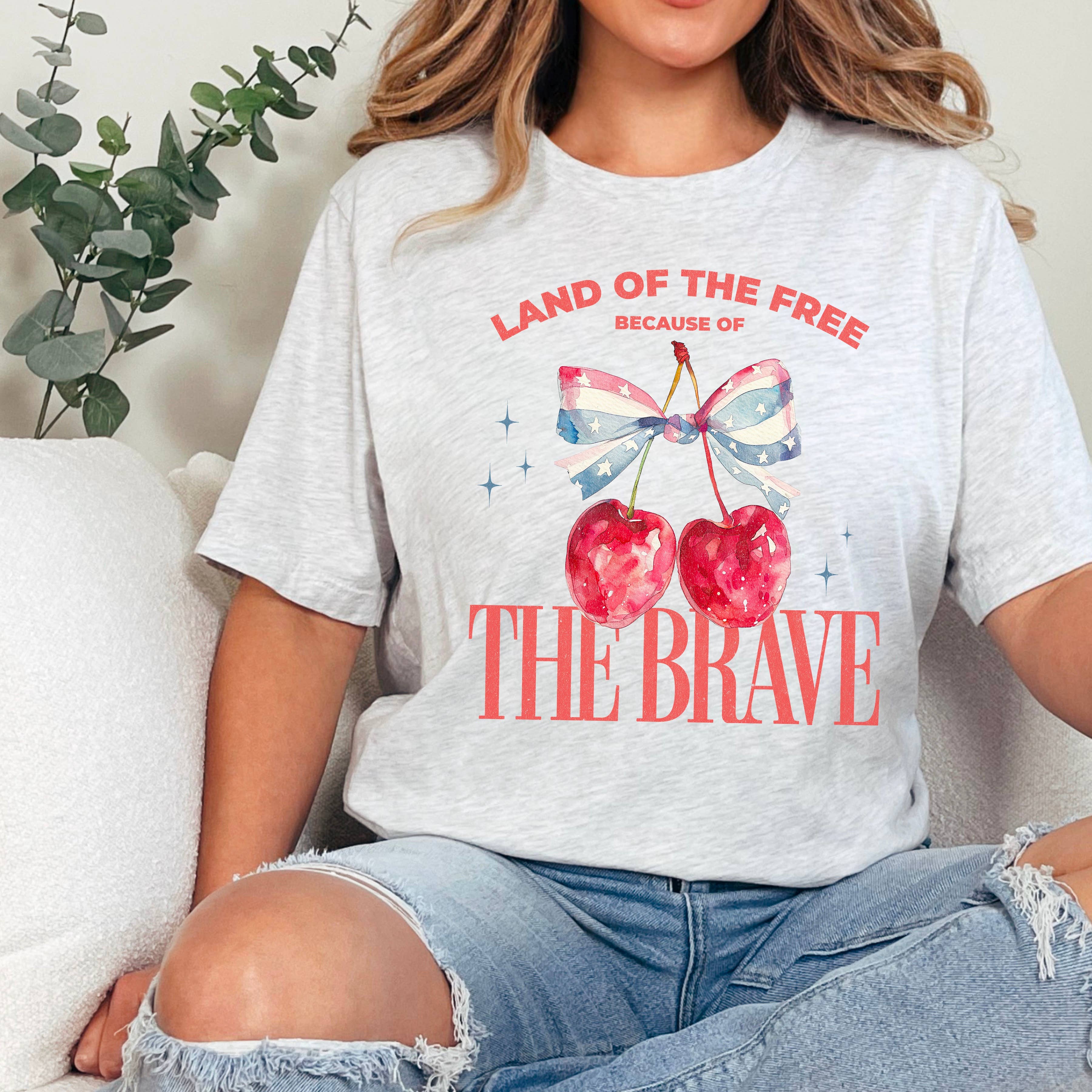 Land of the Free  | July 4th Graphic Tee | Gildan