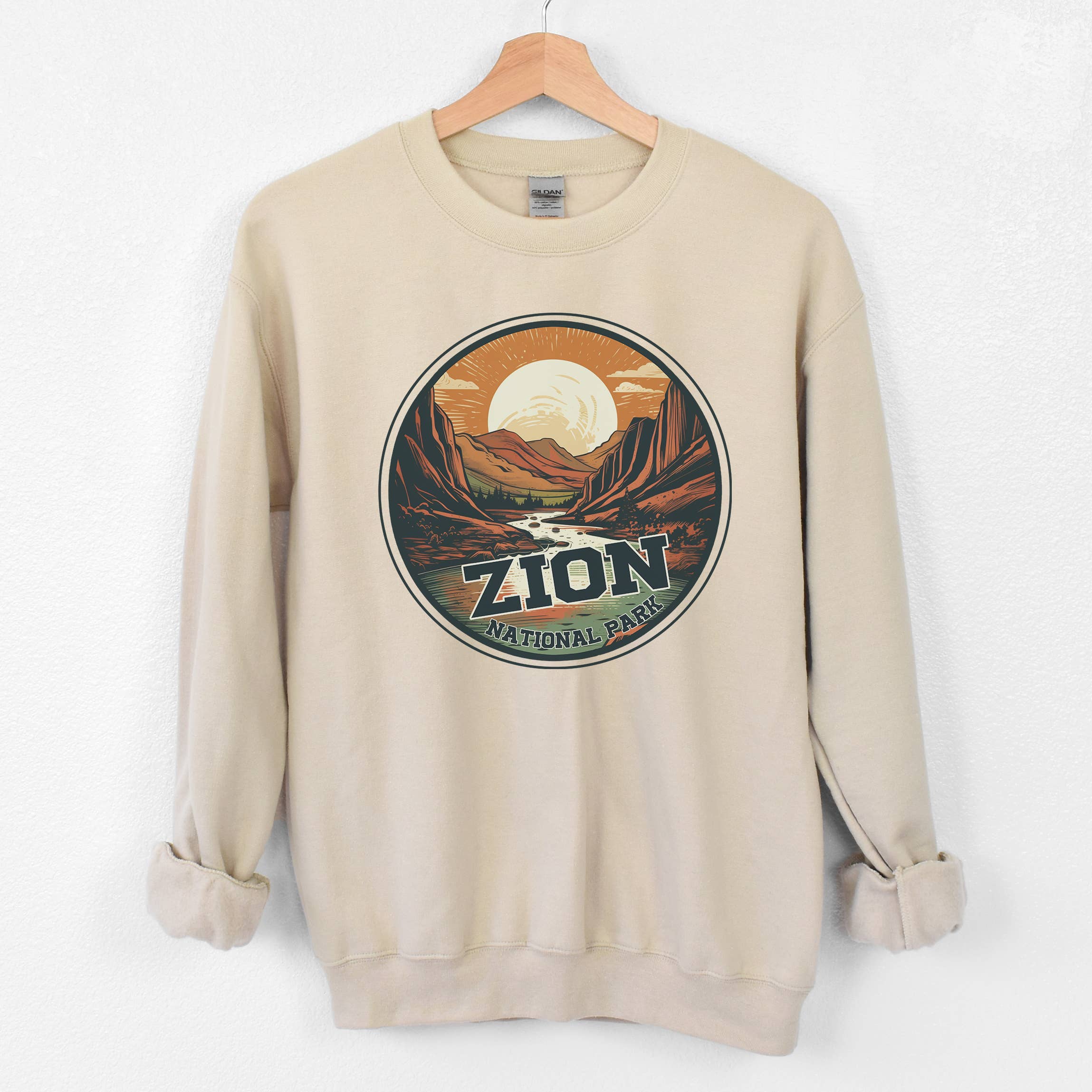 Zion Sand Crewneck Sweatshirt | National Park  | Sizes S-2XL